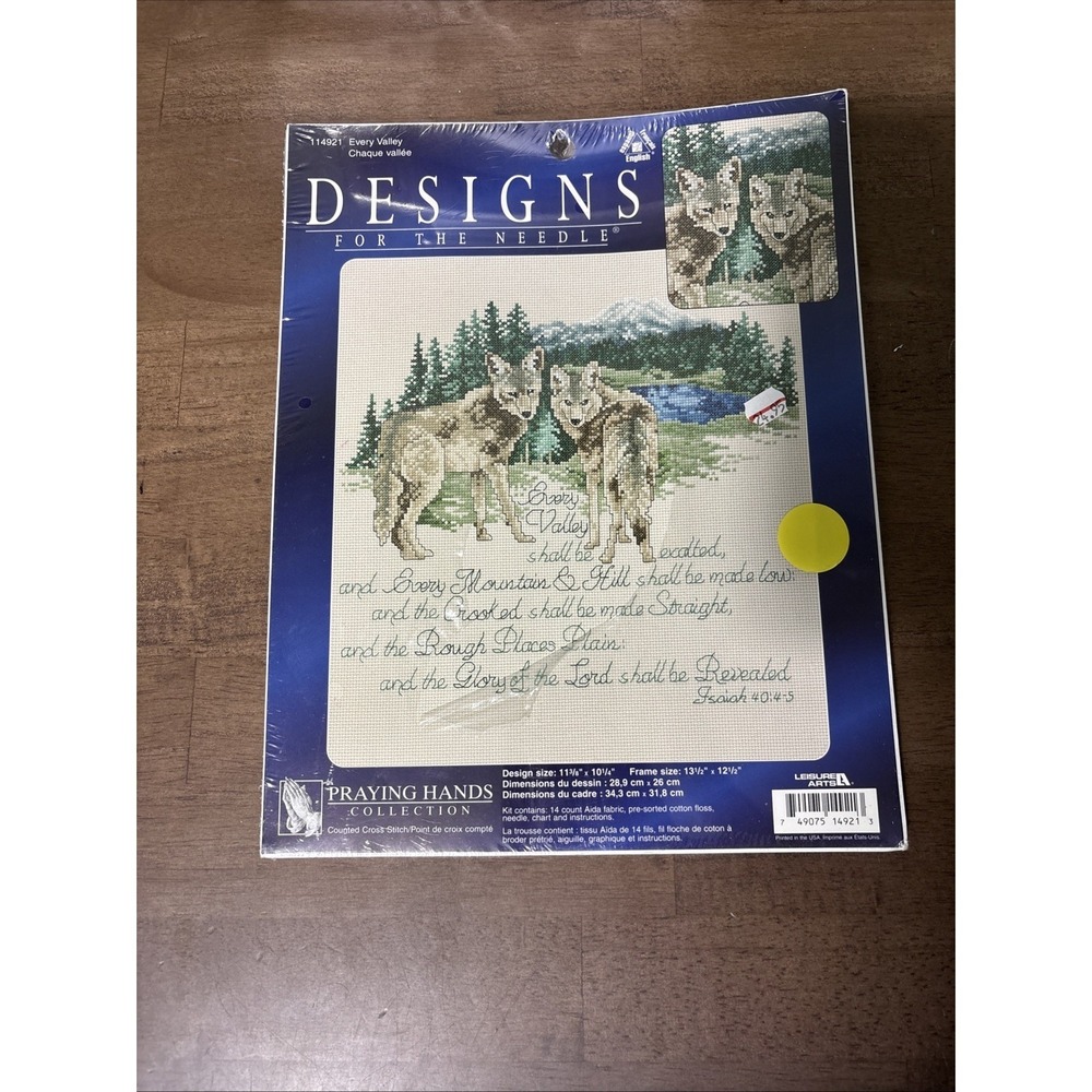 Leisure Arts Every Valley Counted Cross Stitch Kit  Religious 114921